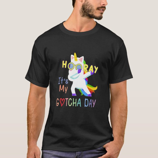 fostra adoptionsgåvor Hooray Det är min Gotcha T Shirt (Framsida)