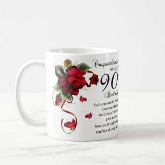 Fostra den 90:e födelsedagen, 90:e födelsedag för kaffemugg
