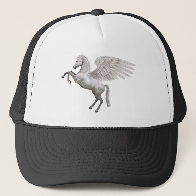 fostra den pegasus hästillustrationen truckerkeps (Framsida)