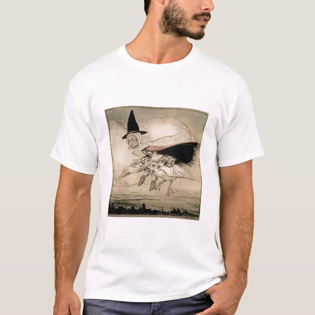 Fostra gåsen, frontispiece av 'morgåsen Olen T Shirt (Framsida)