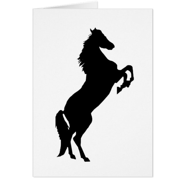 Fostra hästen hälsningskort (Framsidan)