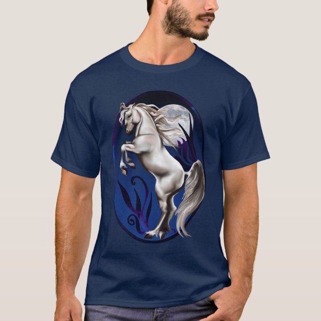 Fostra skjortan för vithästOval T-shirt (Framsida)
