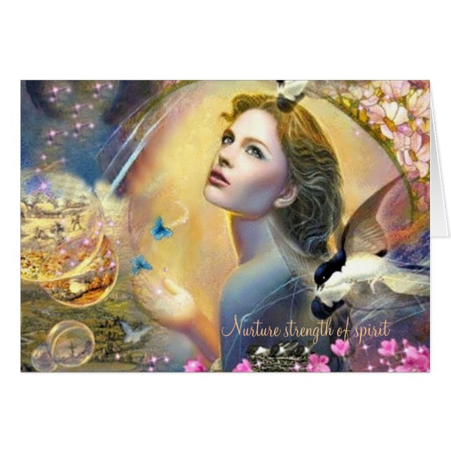 Fostranstyrka av anden hälsningskort (Framsidan Horizontal)