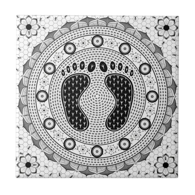 Fot Mandala Kakelplatta (Framsidan)