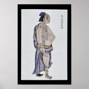 Fot Taiyang för akupunkturblåsaMeridian Poster