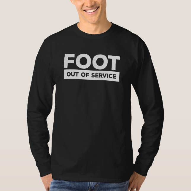 Fot ur drift brutet ben skada återhämtning t shirt (Framsida)
