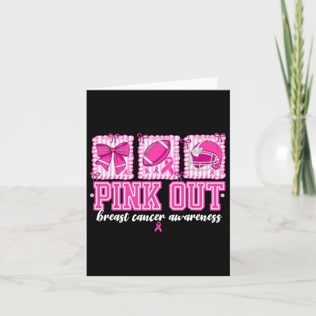 Fotavdragsfack för bröstcancer på Rosa ut Kort (Framsida)