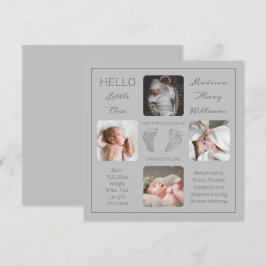 Fotavtryck av Många födelsemeddelande