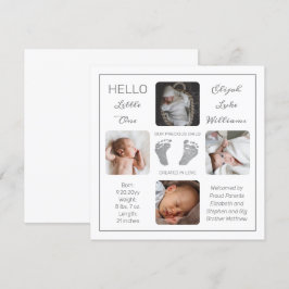 Fotavtryck av Många födelsemeddelande