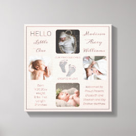 Fotavtryck av Många Photo  Birth Keepsak Canvastryck