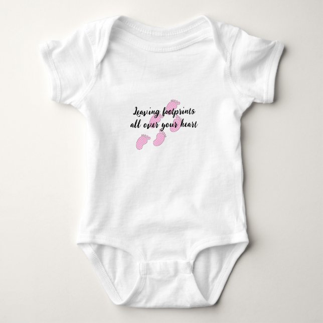 Fotavtryck av Polka Dot Baby T Shirt (Framsida)