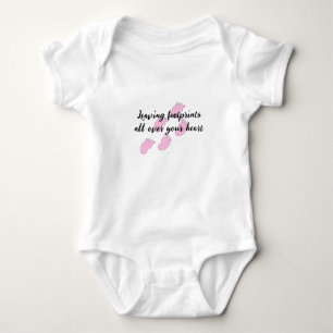 Fotavtryck av Polka Dot Baby T Shirt