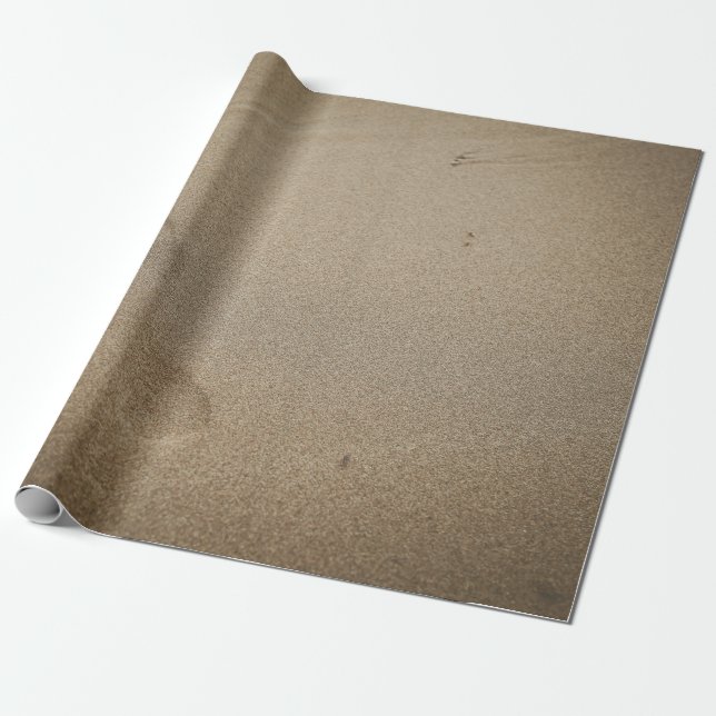 Fotavtryck av sand presentpapper (Utrullad)