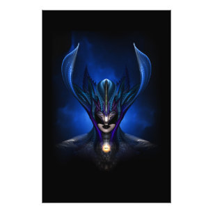 Fotavtryck av Taidushan Sai Shadow Blue RB BLK Fototryck