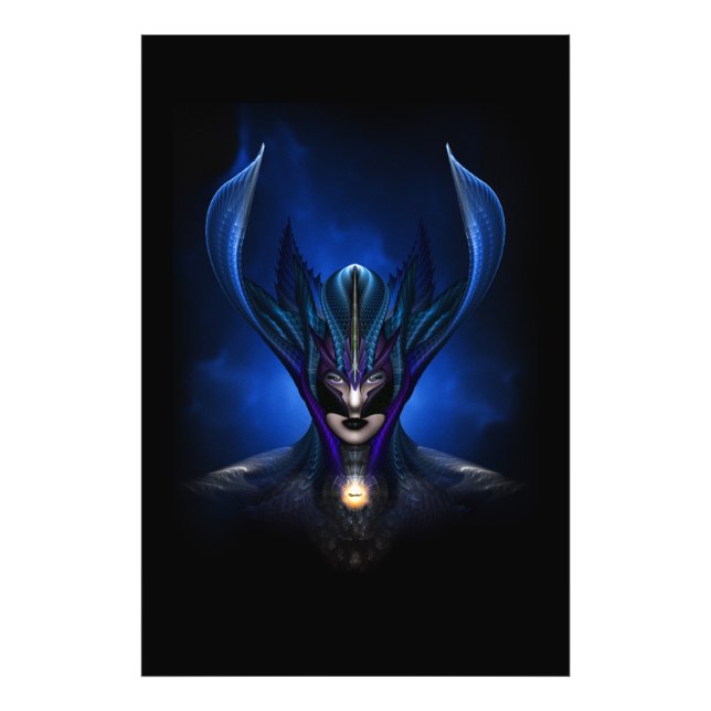 Fotavtryck av Taidushan Sai Shadow Blue RB BLK Fototryck (Framsidan)