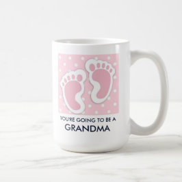 Fotavtryck för Rosa Flicka Kaffemugg