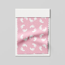 Fotavtryck från baby, Spädbarn foto, fotsteg, Rosa Tyg