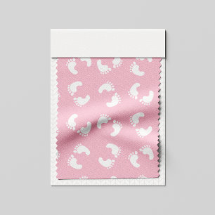 Fotavtryck från baby, Spädbarn foto, fotsteg, Rosa Tyg