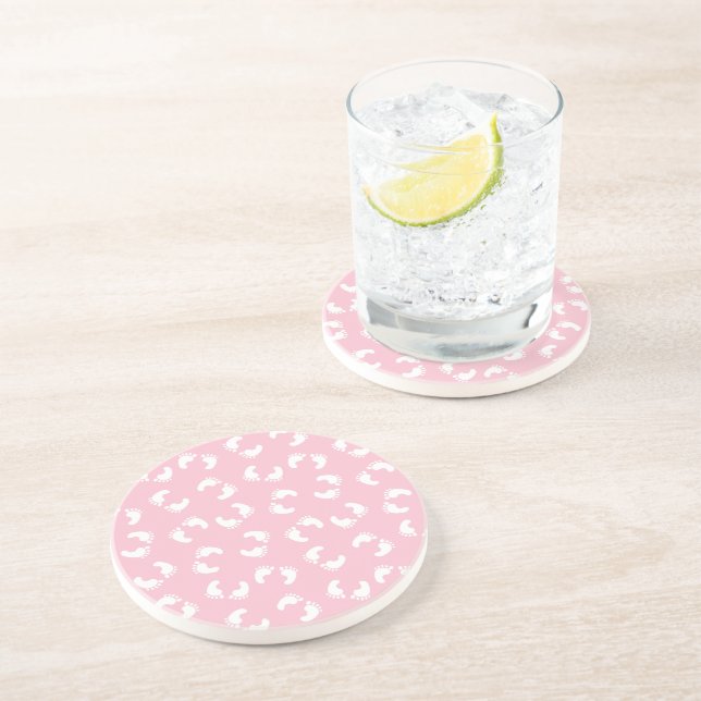 Fotavtryck från baby, Spädbarn foto, fotsteg, Rosa Underlägg (Sidan)