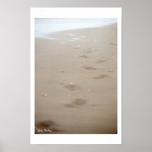 fotavtryck - Fußspuren Poster (Framsidan)