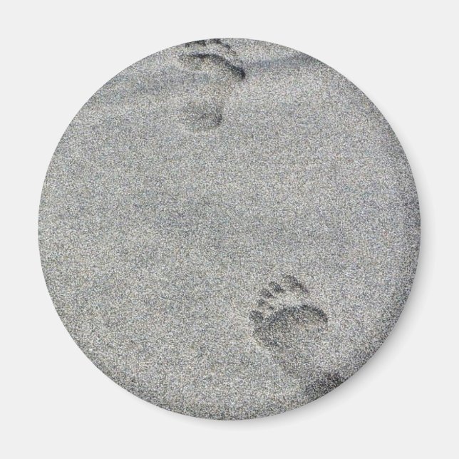 Fotavtryck i mark magnet (Framsidan)