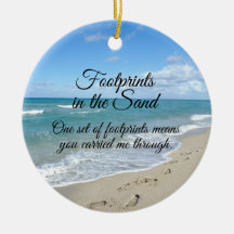 Fotavtryck i Sand Inspirational Christian