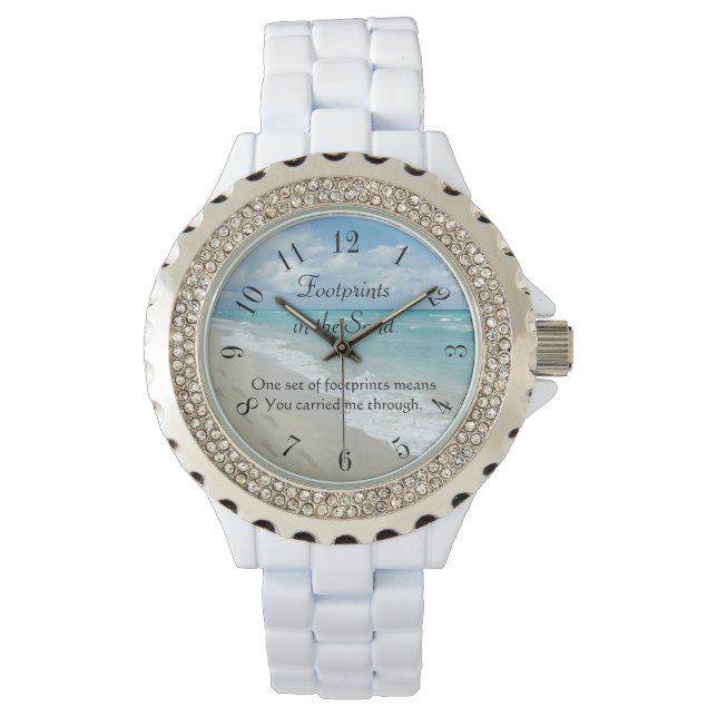 Fotavtryck i Sand-inspirationen Armbandsur (Framsida)
