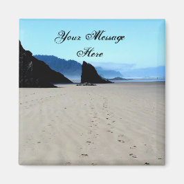 Fotavtryck i Sand Magnet