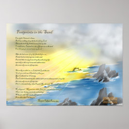 Fotavtryck i sanden... poster