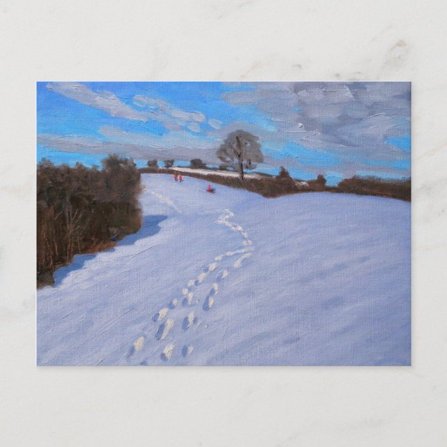 Fotavtryck i Snö 2009 Vykort (Framsida)