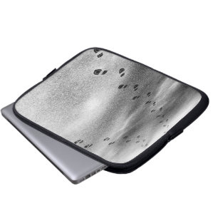 Fotavtryck i Snö Laptop Sleeve