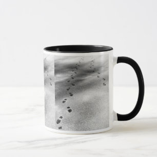 Fotavtryck i Snö Mugg