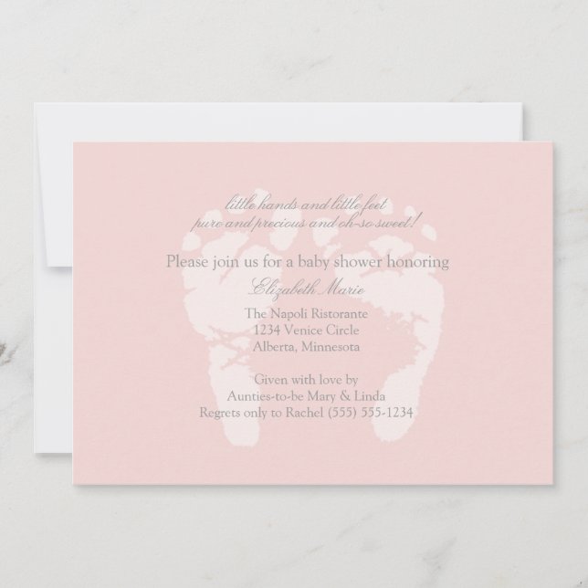 Fotavtryck Inbjudan eller Annonsering (Framsida)