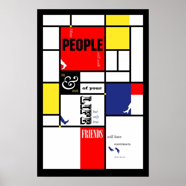 Fotavtryck Poster (Framsidan)