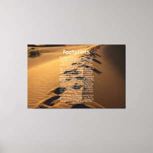 Fotavtryck Prayer Faith Baserad Canvas Art