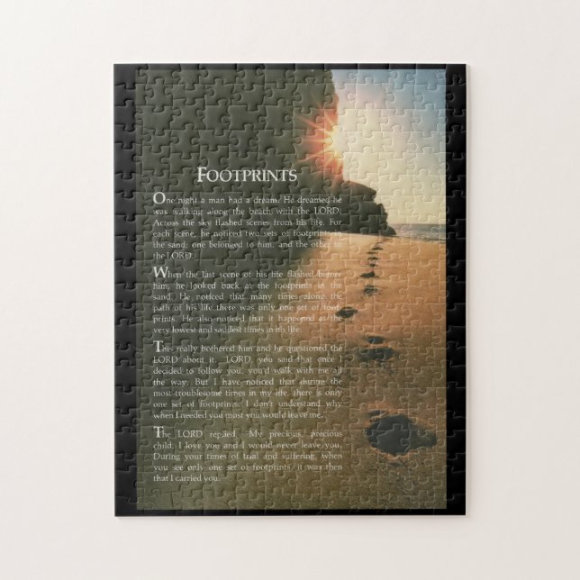 Fotavtryck Pussel (Vertikal)