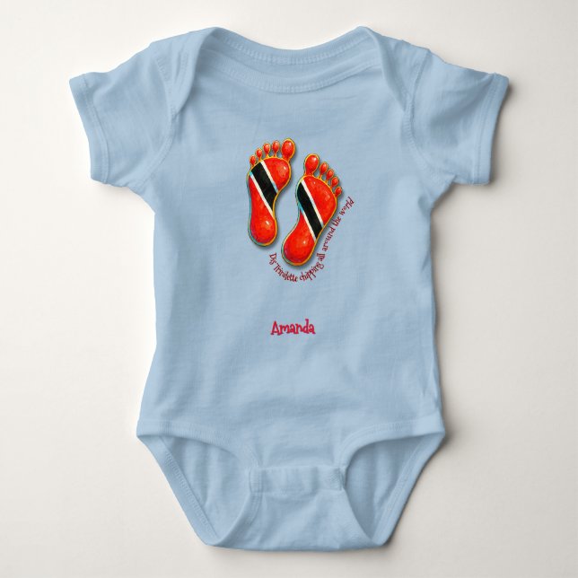 Fotavtryck S2 Baby Tee BodySuit-Trini (Framsida)
