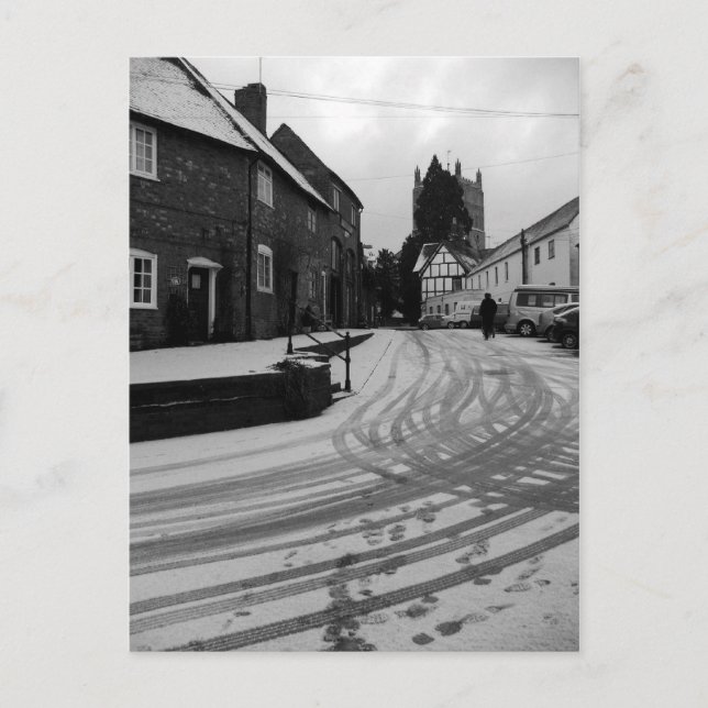 Fotavtryck - vykort (Framsida)