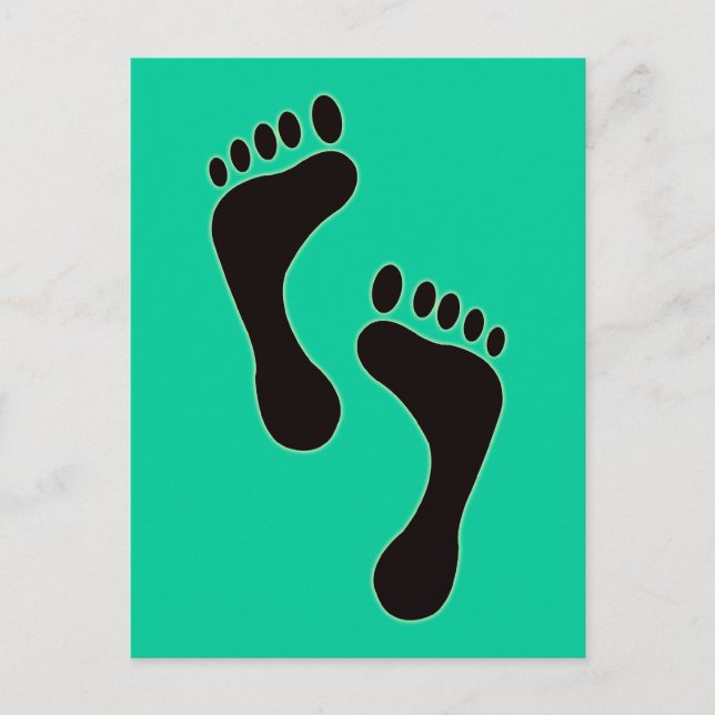 Fotavtryck - vykort (Framsida)