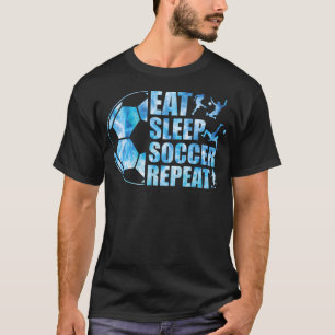 Fotbojor T Shirt Eat Somerer Upprepa ungdom