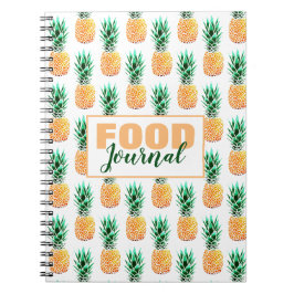 Fotbok för ananas föda Journal Spiral i Anteckningsbok