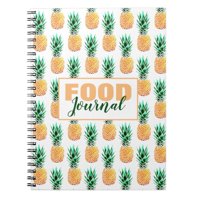 Fotbok för ananas föda Journal Spiral i Anteckningsbok (Framsidan)