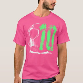 Fotboll 10 år gammal Födelsedagsfest T Shirt