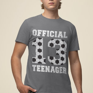 Fotboll 13:e födelsedag Officiell tonåring i 13 år T Shirt