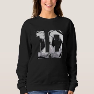 Fotboll 18:e födelsedag artonde 18 år gammal bda t shirt