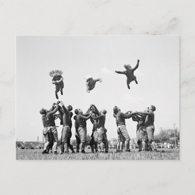 Fotboll, 1930-talet vykort (Framsida)