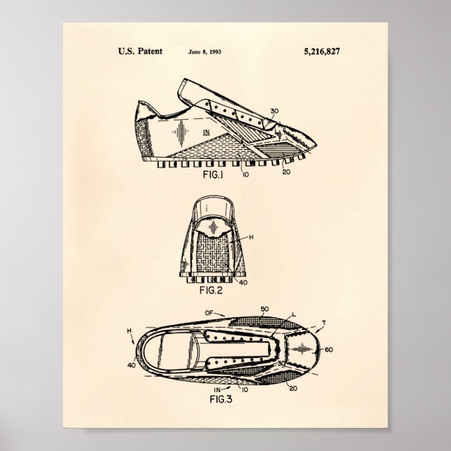 Fotboll 1993 Patent Art - Gamla peper Poster (Framsidan)