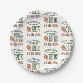 Fotboll 1:a födelsedag: en Papper plåt