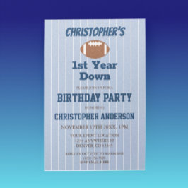 Fotboll 1:a födelsedag inbjudningar