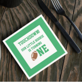 Fotboll 1:a födelsedag pappersservett